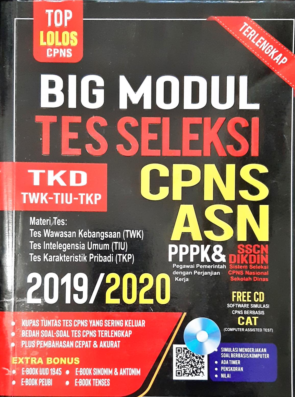 Cover Big modal tes seleksi CPNS-ASN 2019\2020 / Tim Psikologi Nusantara