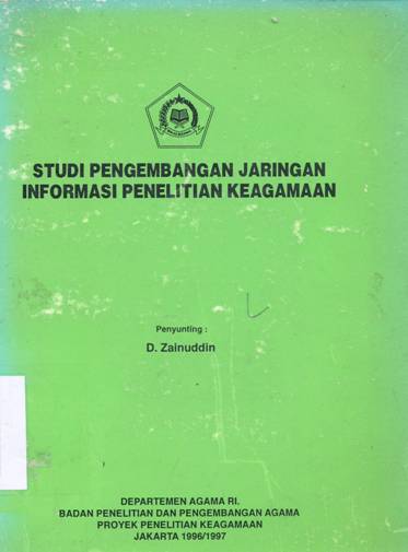 Cover Studi pengembangan jaringan informasi, penyunting, / Penyunting : D. Zainuddin.