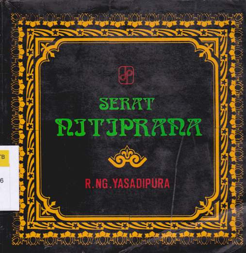 Cover Serat Nitiprana / R.NG. Yasadipura