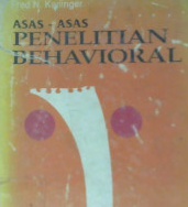 Cover Asas-asas penelitian behavioral / Fred N. Kelinger