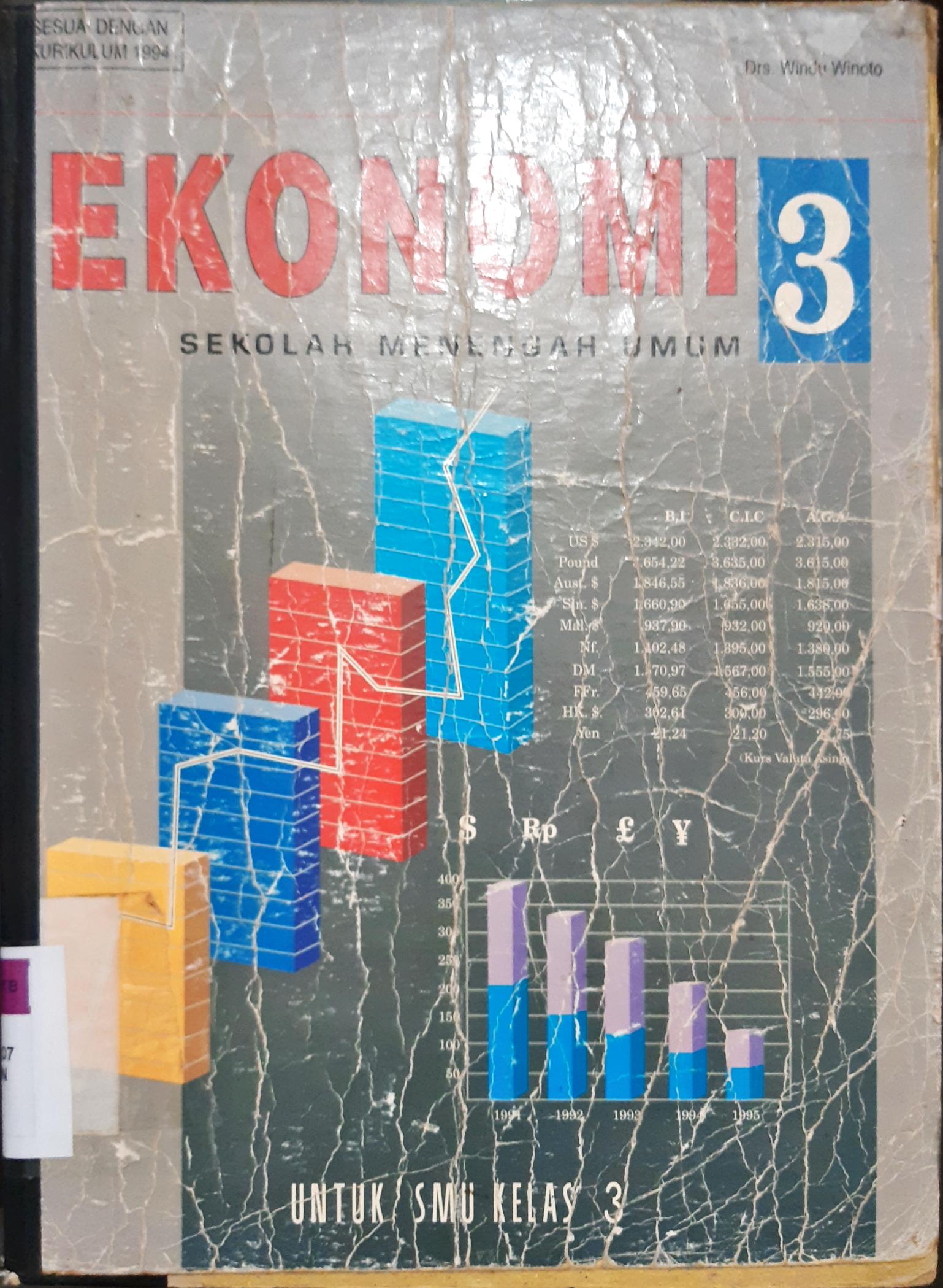 Cover Ekonomi 3 Klas III / Prathama Rahardja, SE.,M.Si