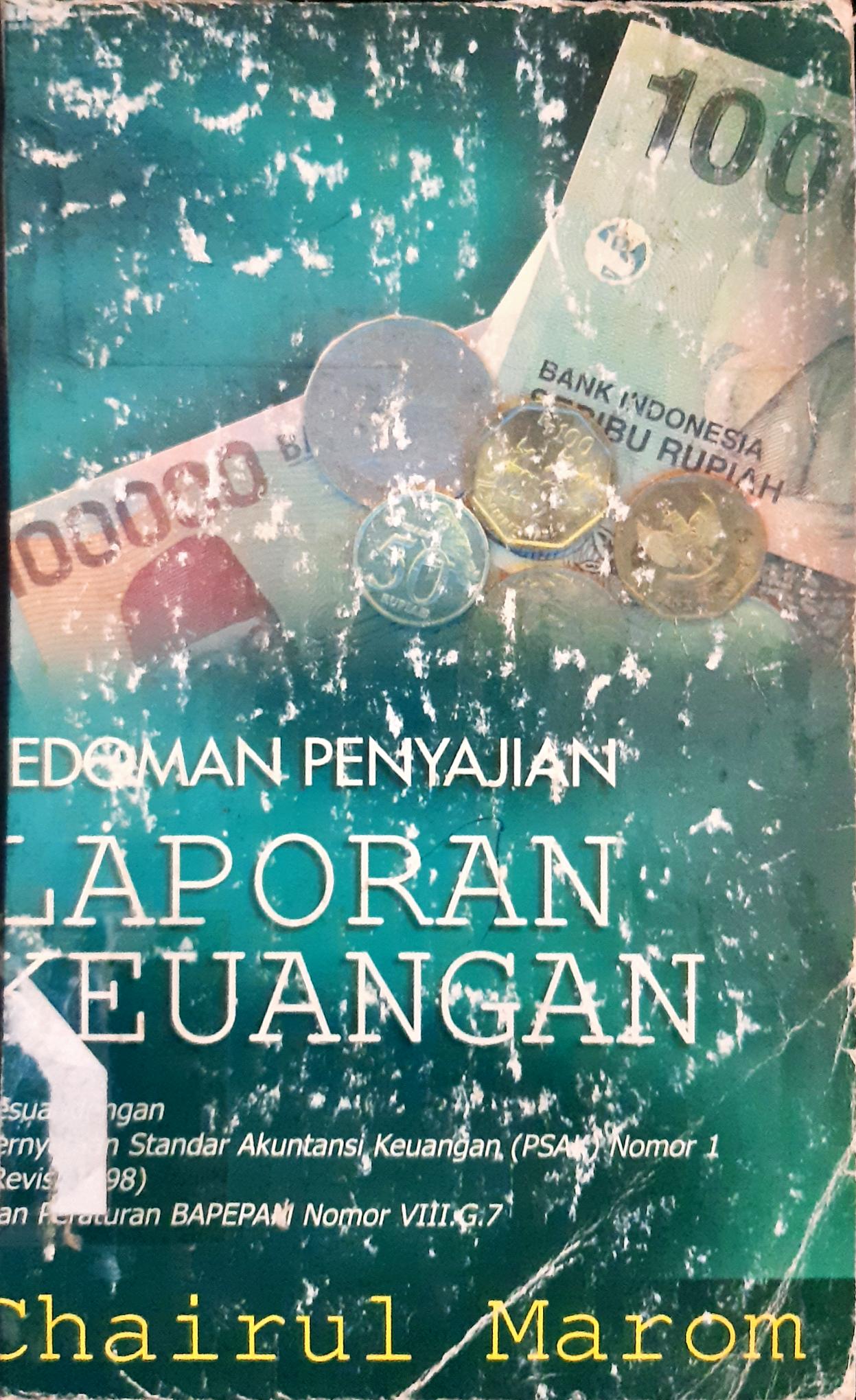 Cover Pedoman penyajian laporan keuangan / Chairul Maron
