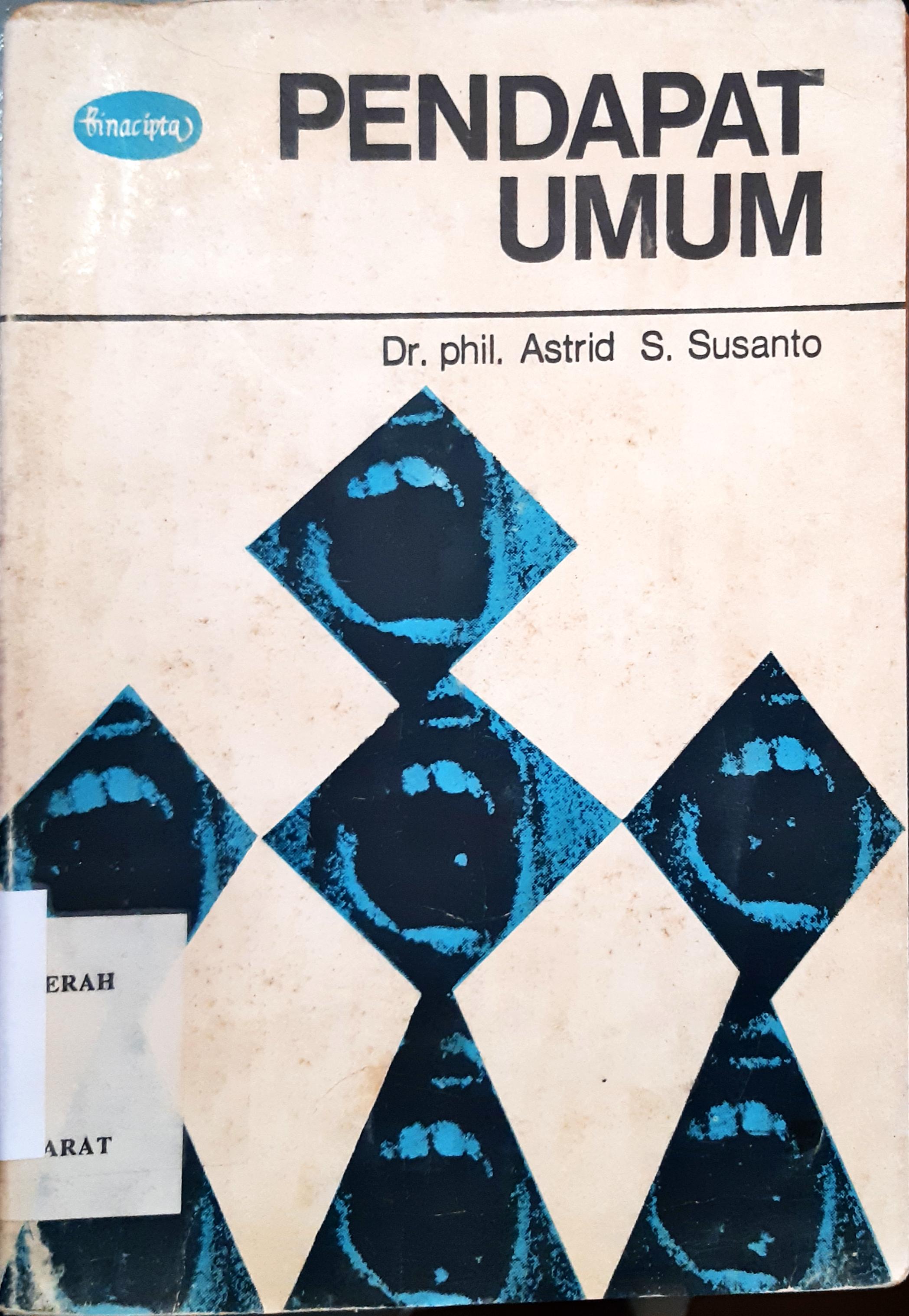 Cover Pendapat umum, / Astrid S Susanto