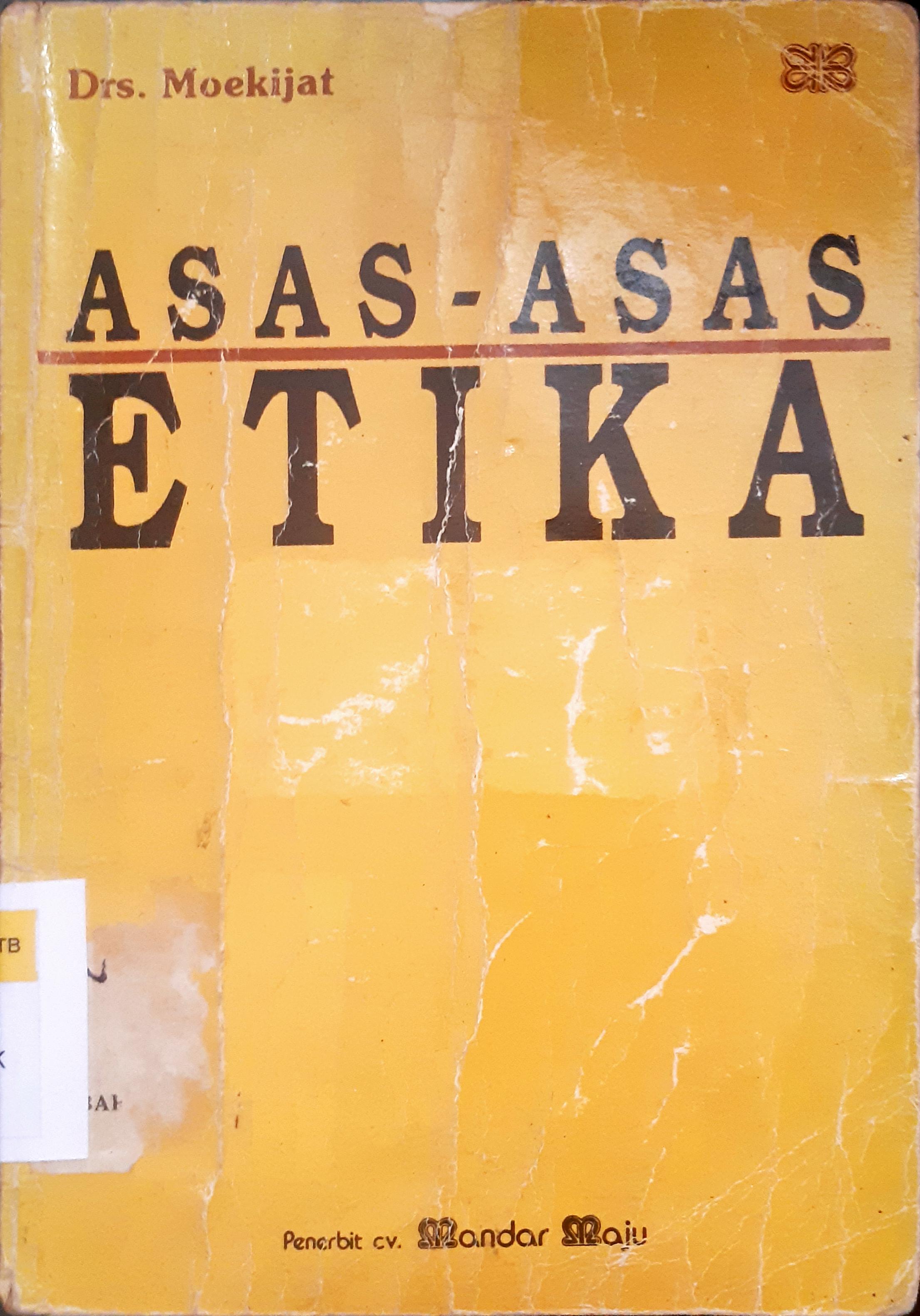 Cover Asas -Asas Etika, Mokijat