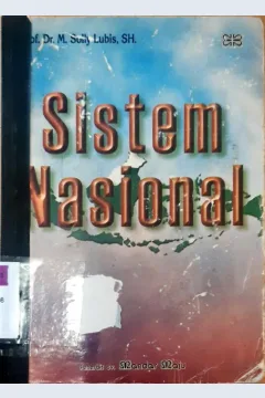 Cover Sistem Nasional / Prof. Dr. M. Solly Lubis, SH.