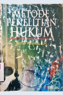 Cover Metode penelitian hukum / Burhan Ashshofa, S.H.