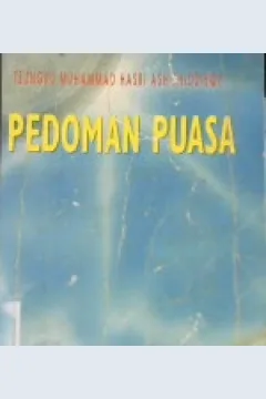 Cover Pedoman Puasa / Tengku Muhammad Hasbi Ash Shiddieqy