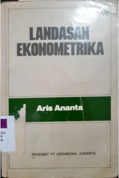 Cover Landasan ekonometrika / Aris Ananta
