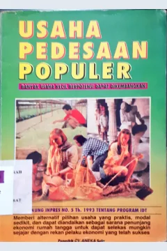 Cover Usaha Pedesaan populer, banyak usaha kecil berpotensi dapat di kembangkan / Imam Supraitna; Adi nugroho