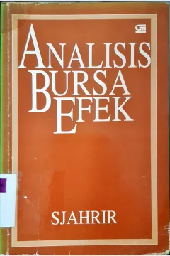 Cover Analisis bursa efek / Sjahrir