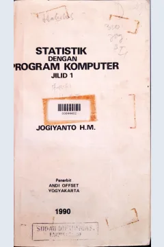 Cover Statistik Dengan Program Komputer / Jogiyanto H.M