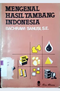 Cover Mengenal hasil tambang Indonesia / Bachrawi Sanusi, S.E