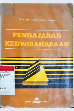 Cover Pengajaran kedwibahasaan, / Henry Guntur Taringan