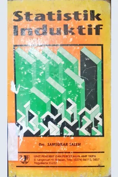 Cover Statistik Induktif, Samsubar Saleh / Samsubar Saleh
