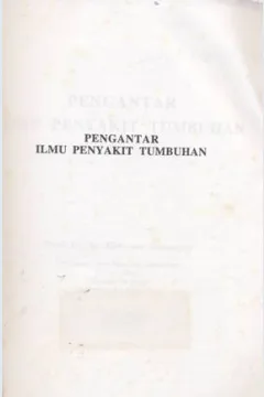 Cover Pengantar ilmu penyakit tumbuhan, / Prof, Dr, Haryono semangun
