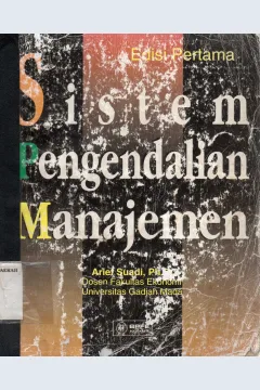 Cover Sistem pengendalian manajemen / Arief Suadi