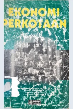 Cover Ekonomi perkotaan / Prof.Sukanto Reksohadiprojo.M.Com.,M.A..Ph.D.