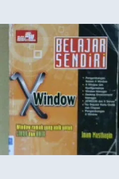Cover Belajar sendiri x window / Imam Musthaqim