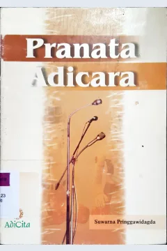 Cover Pranata adicara / Suwarna Pringgawidagda