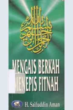 Cover Mengais berkah menepis fitnah, Saefuddin Aman / H. Saefuddin Aman
