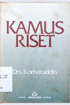 Cover Kamus riset / Drs.Kormaruddin