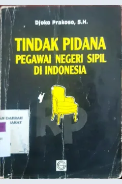Cover Tindak pidana pegawai negeri sipil / Victor M. Situmorang