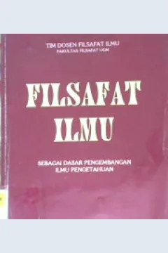 Cover Filsafat ilmu / Tim Dosen Filsafat Ilmu UGM