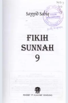 Cover Fikih sunnah :  1 / Sayyid sabiq