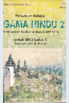 Cover Penuntun belajar Agama Hindu 2 berdasarkan kurikulum baru GBPP 1994 :  Untuk SMU kelas 2 caturwulan 1,2 dan 3 / Drs. I Made Wigama dkk