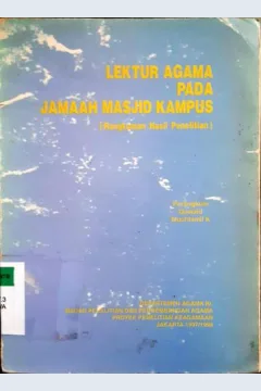 Cover Lektur agama pada jamaah masjid kampus; Rangkuman hasil penelitian / Owaid, Muchtamil K