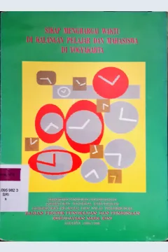 Cover Sikap menghargai waktu di kalangan pelajar dan mahasiswa di Yogyakarta / Sri Mintosih, Lindiastuti, Tito Adonis