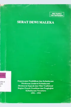 Cover Serat dewi maleka / Dra. Tuti Munawar