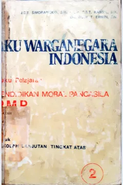 Cover Aku warga negara indonesia :  Pendidikan moral pancasila PMP Jilid 2 / Simorangkir, C.t.s kansil, Rudy t erwin