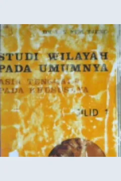 Cover Studi wilayah pada umumnya. :  Asia Tenggara pada khususnya / Dr. Lie Tek Tjeng