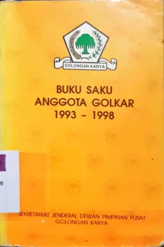 Cover Buku saku anggota golkar 1993-1998