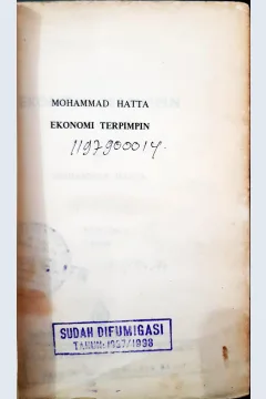 Cover Ekonomi terpimpin / Mohammad Hatta
