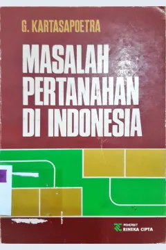 Cover Masalah pertanahan di Indonesia / G. Kartasapoetra