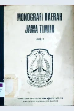 Cover Monografi daerah Jawa Timur Jil.2 / Tim Penyusun Monografi Daerah Jawa Timur