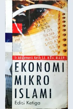 Cover Ekonomi mikri Islami / Ir. Adiwarman A. Karim, SE., M.BA., M.A.E.P.