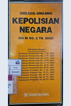 Cover Undang-Undang Kepolisian Negara (UU RI No.2 Th.2002)