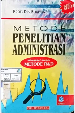 Cover Metode Penelitian Administrasi / Prof. Dr. Sugiyono