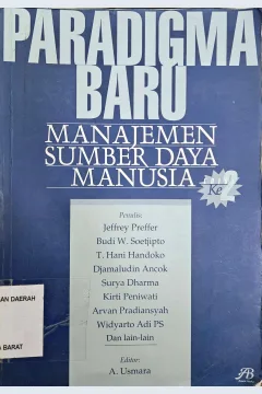 Cover Paradigma baru :  Manajemen sumber daya manusia / Jeffrey Preffer, dkk.
