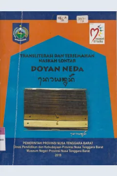Cover Transliterasi dan terjemahan naskah lontar usada (DOYAN NEDA)