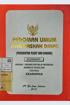 Cover Pedoman Umum tata Naskah Dinas (Pemerintah Pusat dan Daerah)