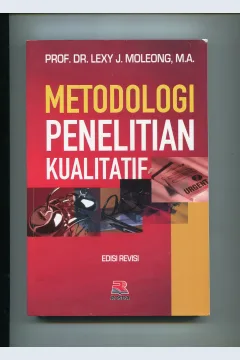 Cover Metodologi Penelitian Kualitatif / Lexy J. Moleong