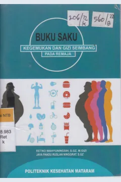Cover Kegemukan dan gizi seimbang pada remaja buku saku