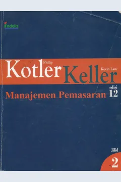 Cover Manajemen Pemasaran / Philip Kotler