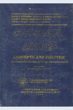 Cover Cost-Benefit Analysis :  Concepts and Practice / Anthony Boardman