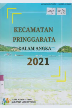Cover Kecamatan Pringgarata  Dalam Angka 2021 / Badan Pusat Statistik Kabupaten Lombok Tengah