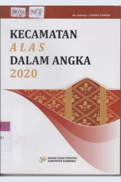 Cover Kecamatan Alas  Dalam Angka 2020 / Badan Pusat Statistik Kabupaten Sumbawa